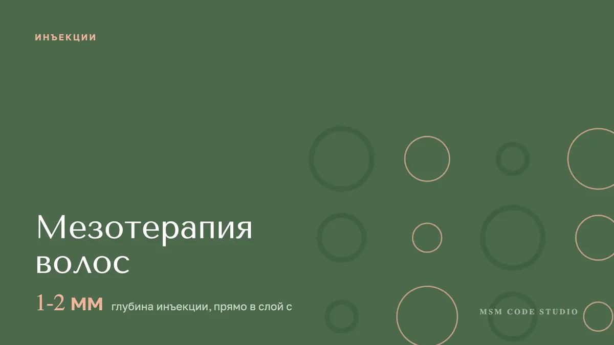 Мезотерапия волос: отзывы, препараты, сколько процедур. Инъекции в MSM Code Studio, Мытищи